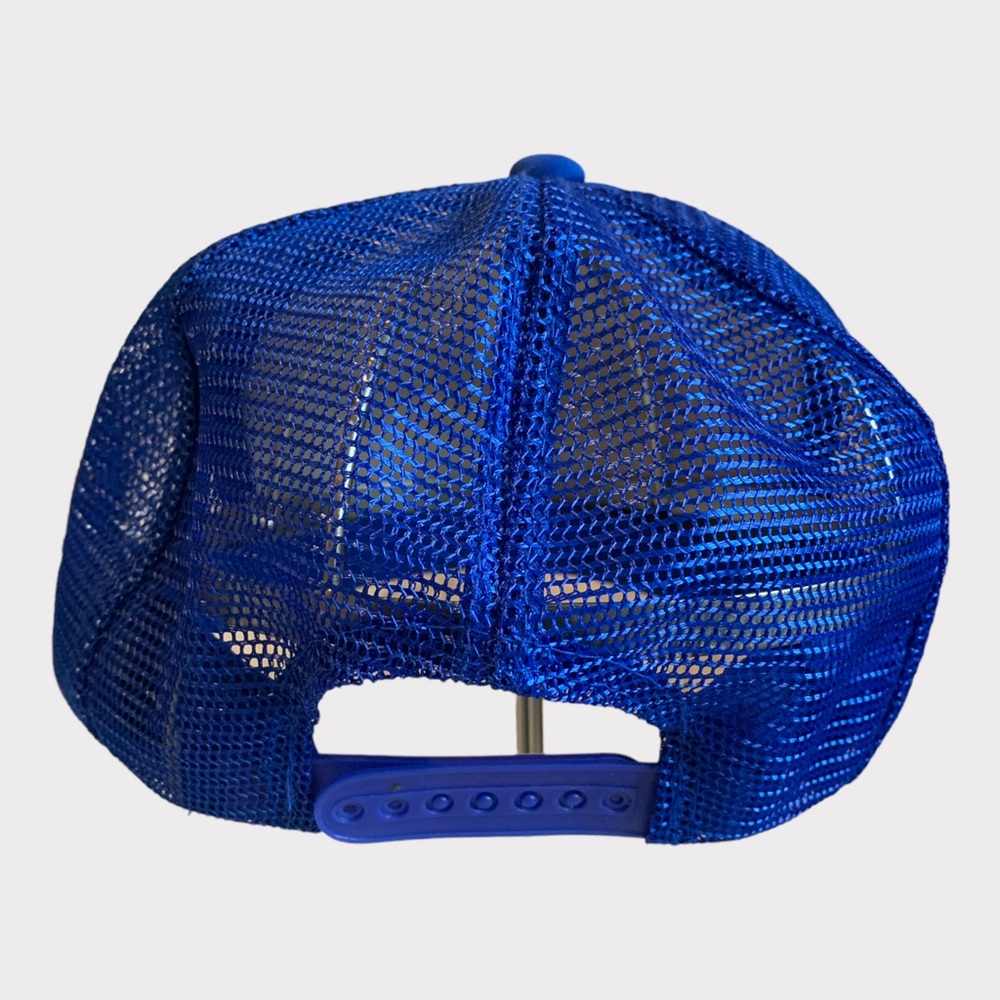 Vintage Makita Trucker Hat Snapback Mesh Rope Blue & White Tools Workwear - Picture 2 of 5